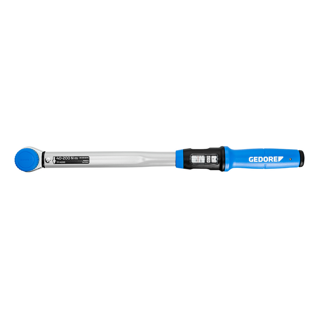 Gedore Momentsleutel Torcofix K 1/2" 40-200 Nm, omschakelbare ratel, ±3%, testcertificaat, DIN EN ISO 6789-2 - TF-K200