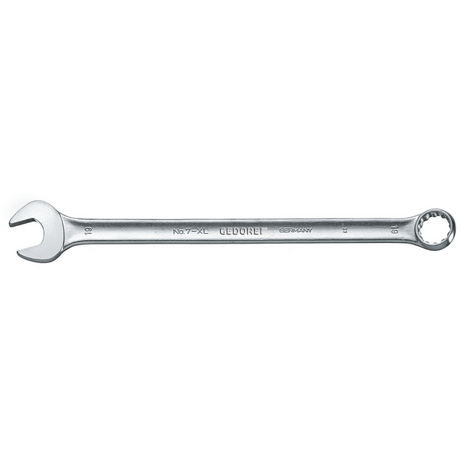 Gedore Combination wrench set 20-piece 8-32 mm, 10° offset ring, UD profile, 31CrV3, chrome-plated, DIN 3113 form B - 1 B-020