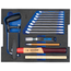 Gedore Startersassortiment gereedschap 23-delig in L-BOXX 136, basisuitrusting met Check-Tool-module - 1100-BASIC