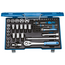 Gedore Socket set 1/4"+1/2" 50 pcs 4-30 mm