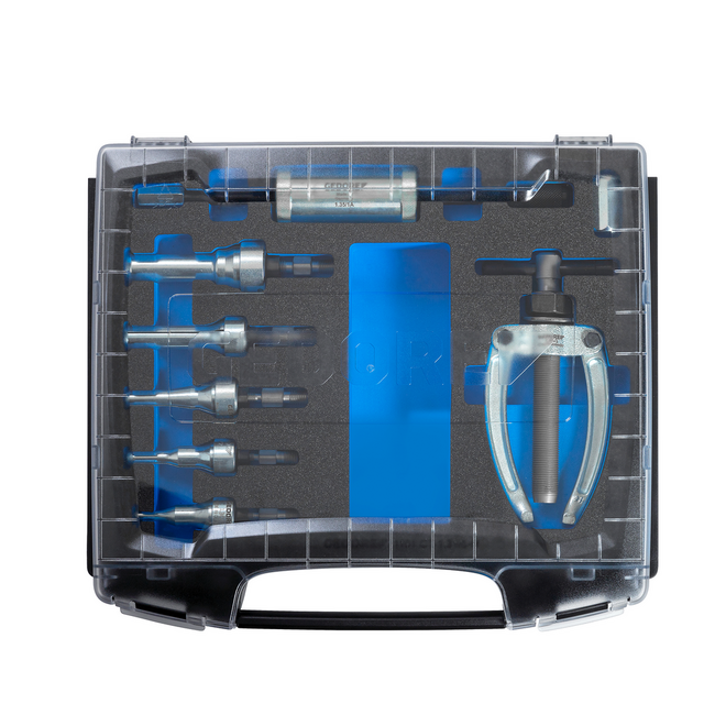 Gedore Internal puller set 8-30 mm 8-piece with counter support and slide hammer, in i-BOXX 72 with Check-Tool module - 1101-1.31/0-H