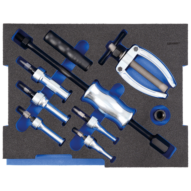 Gedore Internal puller set 12-35 mm 8-piece with counter support and slide hammer, in L-BOXX 136, Check-Tool module - 1100-1.30