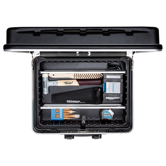 Gedore Gereedschapsset BASIC 74-delig in ABS-koffer met aluminium frame, tangen, schroevendraaiers en bitbox - 1041-001