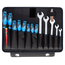 Gedore Tool set BASIC 74-piece in ABS case with aluminum frame, incl. pliers, screwdrivers, wrenches and bit box - 1041-001