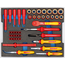 Gedore VDE tool set HYBRID 53-piece in L-BOXX 136 for hybrid and electric vehicles, insulated to EN 60900 - 1100-1094
