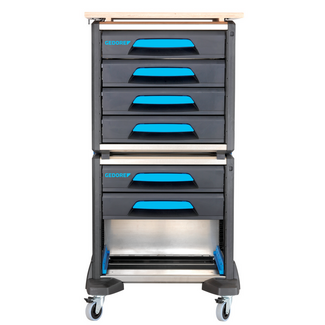 Gedore Mobile tool cart WorkMo B2, modular, 6 drawers