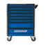 Gedore Gereedschapswagen Workster highline large met 7 laden, draagvermogen 500 kg, RVS-inleg in werkblad - WHL-L7