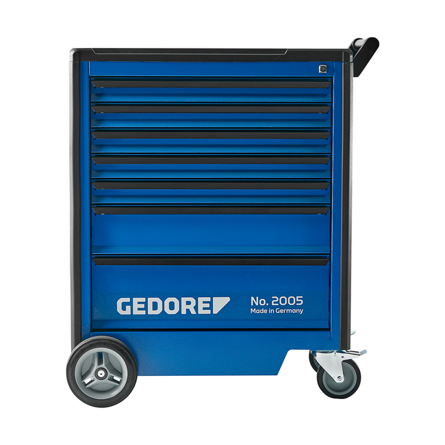 Gedore Gereedschapswagen met 7 laden 640 x 400 mm, 40 kg per lade, draagvermogen 1000 kg, centraal afsluitbaar - 2005 0511