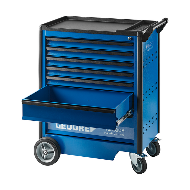 Gedore Tool cart with 7 drawers 640 x 400 mm, 40 kg per drawer, 1000 kg load capacity, central locking - 2005 0511