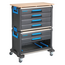 Gedore Werkzeug-Mobil WorkMo B3, modular, 6 Schubladen für ES/CT-Module, Fach für L-BOXX 136, Holzarbeitsplatte - 1110 WMW-3