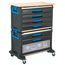Gedore Werkzeug-Mobil WorkMo B3, modular, 6 Schubladen für ES/CT-Module, Fach für L-BOXX 136, Holzarbeitsplatte - 1110 WMW-3