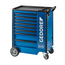 Gedore Tool cart with 8 drawers, two of them 137 mm high, door compartment with euro perforation, lockable - 2004 0620