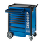 Gedore Tool cart with 8 drawers, two of them 137 mm high, door compartment with euro perforation, lockable - 2004 0620