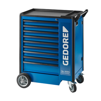 Gedore Werkzeugwagen mit 9 Schubladen und Türfach