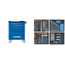 Gedore Gevulde gereedschapswagen Workster smartline large met 147-delig assortiment in Check-Tool-modules, 7 laden - WSL-L-TS-147
