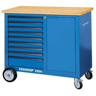 Gedore Rolling workbench 1100 mm with 9 drawers