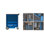 Gedore Tool cart with 7 drawers and 147-piece tool set in Check-Tool modules, sockets, wrenches, pliers - 2005-TS-147
