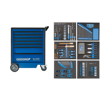 Gedore Gereedschapwagen incl. sortiment 190-dlg.