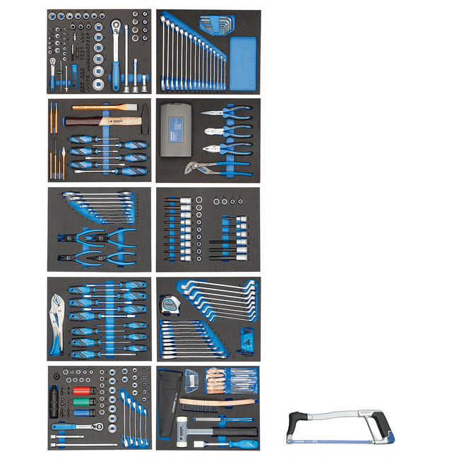 Gedore Gereedschapsassortiment 308-delig in Check-Tool-modules, dopsleutels, sleutels, tangen, meetgereedschap - TS-308