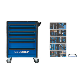 Gedore Gevulde gereedschapswagen Workster highline, 308-delig