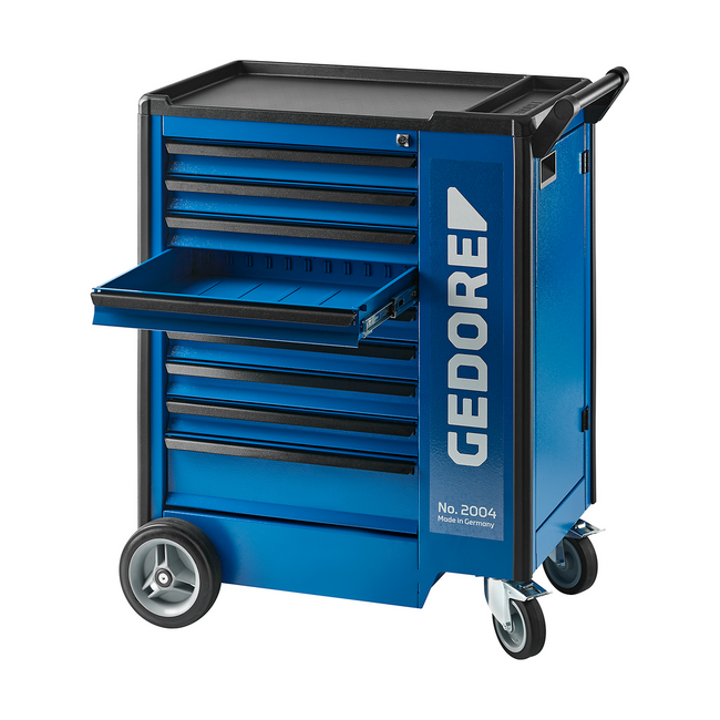 Gedore Gevulde gereedschapswagen met 9 laden en 325-delig assortiment in ES-modules, sleutels, VDE-gereedschap - 1500 ES-03-2004