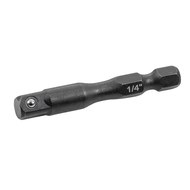 Gedore Torsion adapter 1/4" hex to 1/4" square drive for sockets, 50 mm long, vanadium steel - 673 TR 6,3
