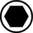 Gedore Torsiebit binnenzeskant 6 mm, 1/4" zeskantschacht, lengte 50 mm, vanadiumstaal, DIN ISO 1173 - 2 stuks - 666 TR50 IN6-02
