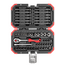 Gedore RED Bit-Satz 1/4" 51-teilig, 2K-Umschaltknarre, Nüsse SW 4-14 mm, Bits PH, PZ, SL, TX, Sechskant 25 und 90 mm, Box - R33003051