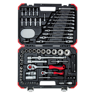 Gedore RED Dopsleutelset 1/4”+1/2”, 92-dlg
