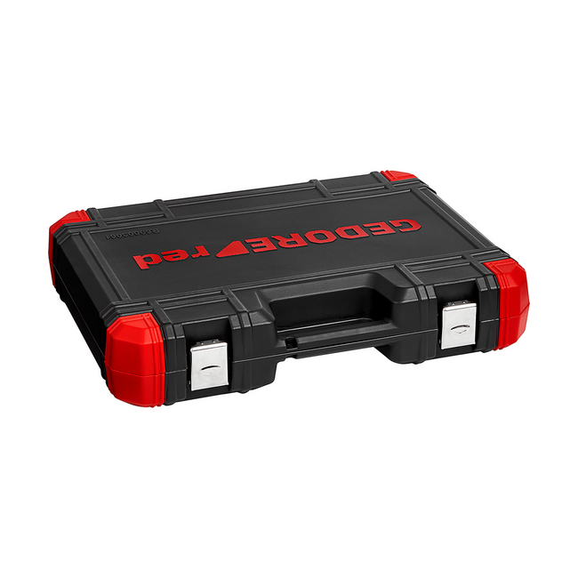 Gedore RED Werkzeugsatz 1/2" Auto-Universal 61-teilig, Nüsse SW 8-24 mm, Ringmaulschlüssel 6-19 mm, Zangen, Hammer - R69003061