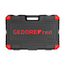 Gedore RED Werkzeugsatz 1/2" Service 69-teilig, Nüsse SW 10-24 mm, Ringmaulschlüssel 6-21 mm, Zangen, Koffer - R69003069