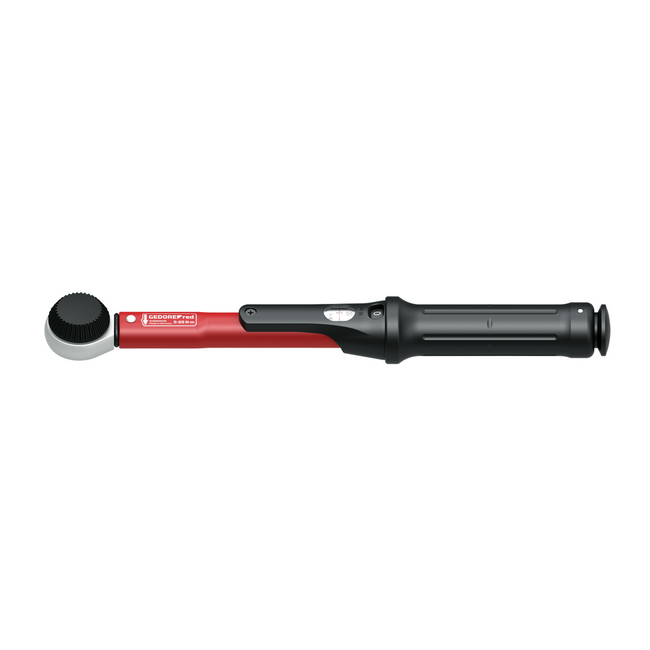 Gedore RED Momentsleutel 1/4" 5-25 Nm, ratel met doorsteekvierkant, rechts en links, ±3 %, 285 mm, DIN EN ISO 6789-2 - R48900025