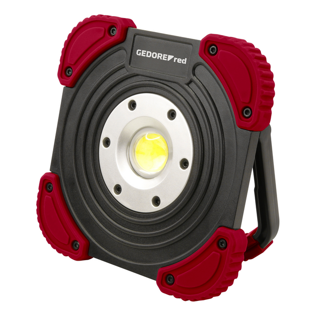 Gedore RED LED-straler oplaadbaar, powerbankfunctie, standvoet 180° draaibaar, IP64, Li-ion 4400 mAh, brandduur 6 uur - R95400145