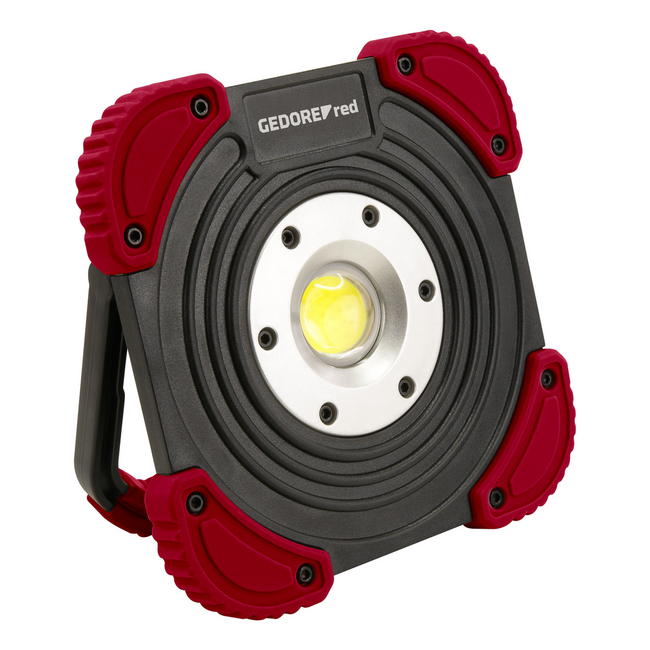 Gedore RED LED-straler oplaadbaar, powerbankfunctie, standvoet 180° draaibaar, IP64, Li-ion 4400 mAh, brandduur 6 uur - R95400145