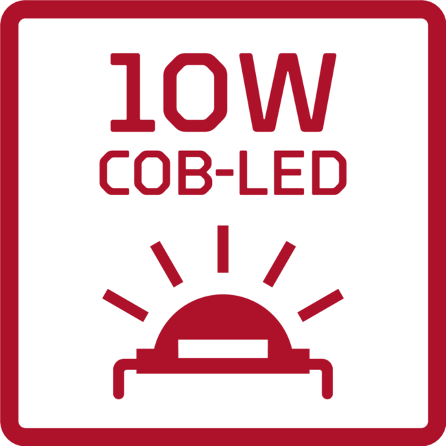 Gedore RED LED-straler oplaadbaar, powerbankfunctie, standvoet 180° draaibaar, IP64, Li-ion 4400 mAh, brandduur 6 uur - R95400145