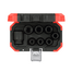 Gedore RED Krachtdoppenset 1/2" 8-delig, zeskant SW 10-24 mm, chroom-molybdeen, gefosfateerd, DIN 3129, in koffer - R63003008