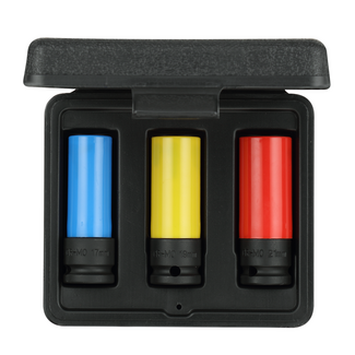 Gedore RED Krachtdoppenset 1/2" 3-delig voor wielmoeren SW 17-21 mm