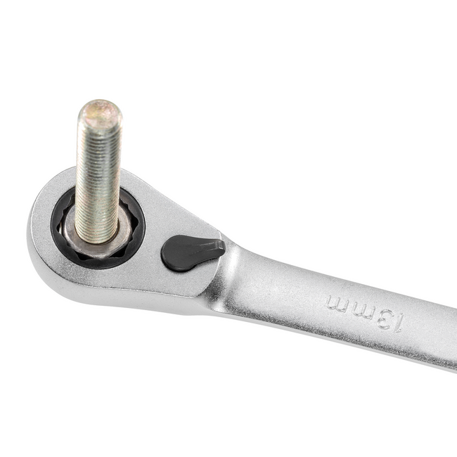 Gedore RED Ratcheting combination wrench 9 mm, reversible, holding function, 72 teeth, 15° offset head, length 150 mm - R07201090