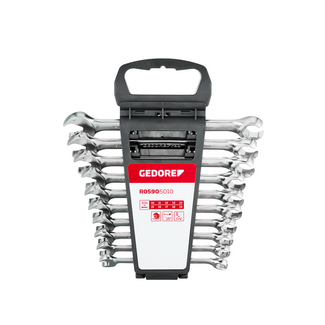 Gedore RED Comb.ratchet span.set open 10-19mm 10pcs