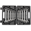 Gedore RED Ringratel-steeksleutelset SW 8-19 mm 16-delig, 72 tanden, 5° terughaalhoek, 4 adapters, in koffer - R07203016