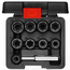 Gedore RED Uitdraaierset 1/2" SW 10-19 mm 10-delig voor beschadigde bouten en moeren, met slagdoorn, in koffer - R68003010