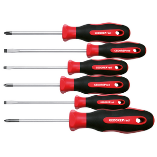 Gedore RED 2C-handle-screwdriver set PH+SL 6pcs