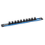 Gedore Magnetic socket rail 1/2" 10 slots, empty, Flip-Lock locking mechanism, 340 mm, screw-mountable - SL 1910