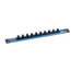 Gedore Dopsleutelrail 3/8" magnetisch, 10 plaatsen, leeg, Flip-Lock vergrendeling, 340 mm, ook schroefbaar - SL 3010
