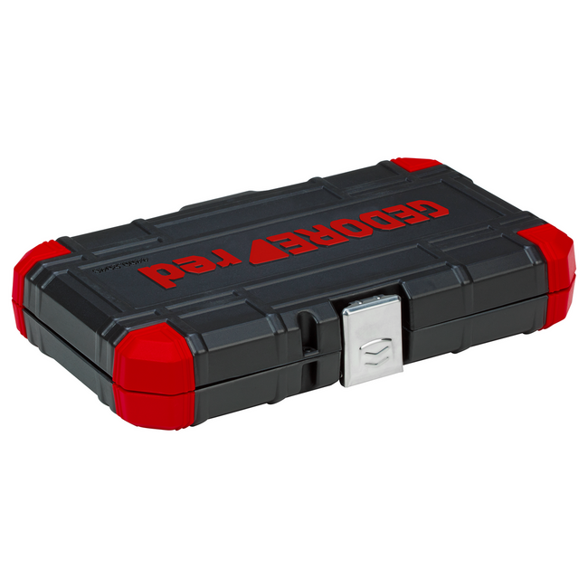 Gedore RED Dopsleutelset 1/4" SW 4-14 mm 46-delig met 2C-ratel 72 tanden, bits SL/PH/PZ/TX/zeskant, cardan, koffer - R49003046