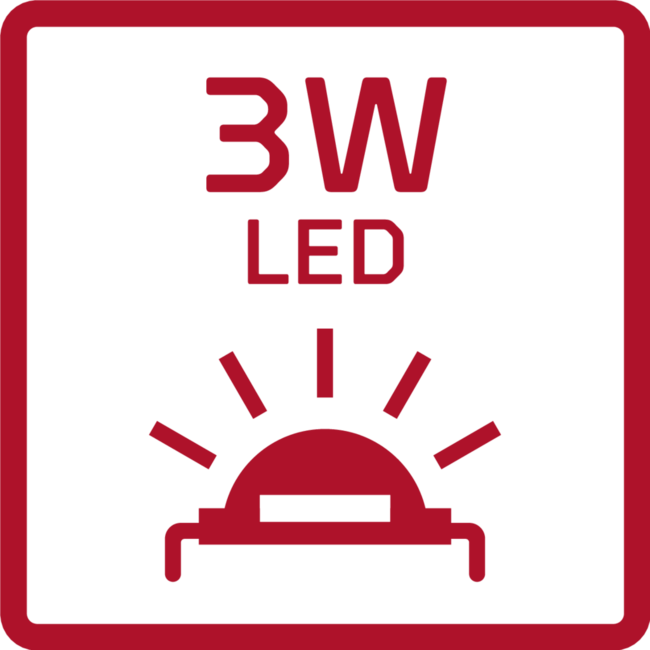 Gedore RED Penlight LED 130 lm, 75 m lichtbereik, IP54, aluminium behuizing, 2 x AAA-batterij, met clip - R95300139