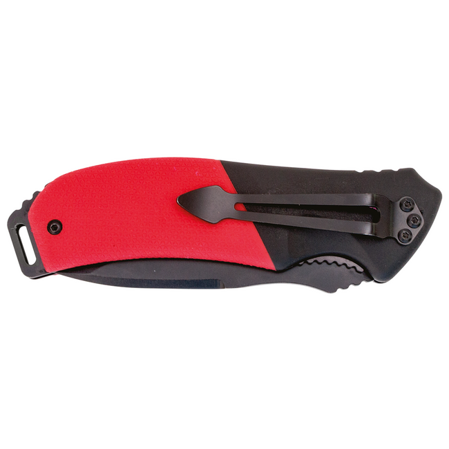 Gedore RED Zakmes 87 mm lemmet met zaagdeel, klingvergrendeling, gecoat roestvrij staal, 2C-greep, riemclip - R93250008