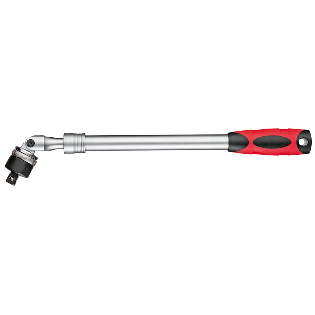 Gedore RED Telescopische ratel 1/2" met kniegewricht 430-580 mm, 36 tanden, omschakelbaar, 2C-greep, chroom-vanadium - R60110009