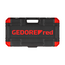 Gedore RED Wielmontageset 11-delig: telescoopratel 1/2", momentsleutel 40-200 Nm, slagdoppen 17/19 mm, koffer - R68903011