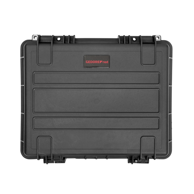 Gedore RED Tool case AZUBI L 57-piece: 1/4" socket set, combination wrenches 6-22 mm, pliers, hammer, level - R21652057